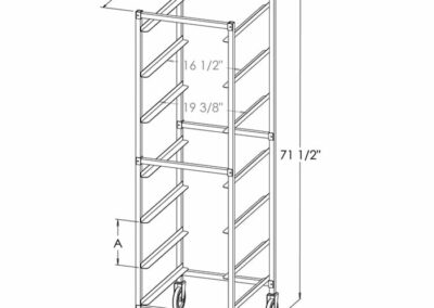 Poly Box Storage Rack illustration