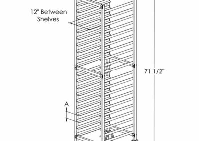 Steam Table Pan Rack illustration