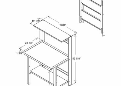 Retractable Prep Station Illustration